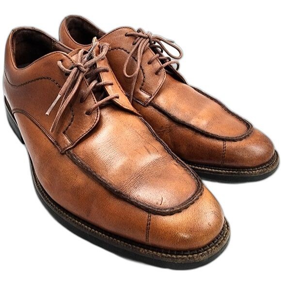 Neil M. 172412 Brown Leather Oxfords Men's Size 10 D - Picture 1 of 9
